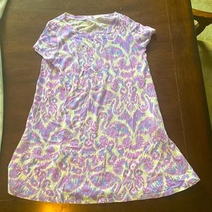 Lilly Pulitzer kids tee shirt dress! Size L (8-10) Ikat print